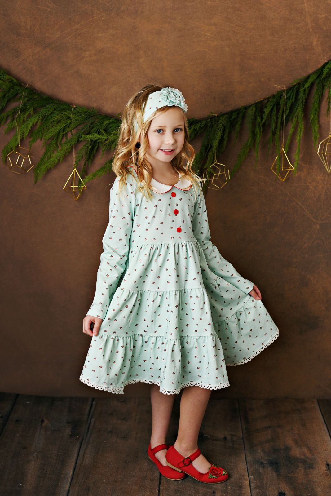 Serendipity Holly Berry Petal Dress Style 21-56