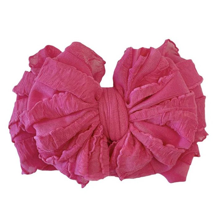 In Awe Couture Hot Pink Ruffled Headband