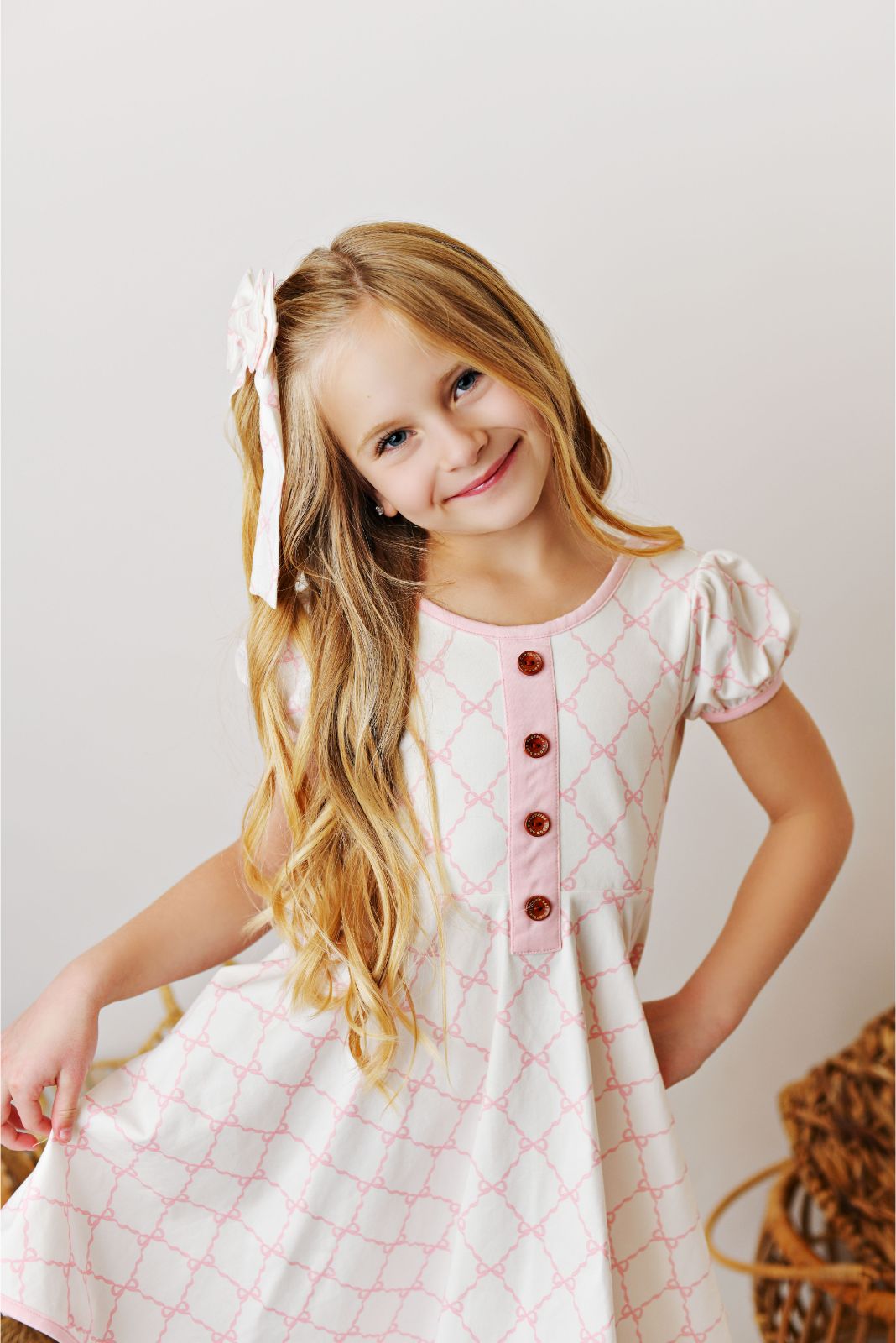 Swoon Baby Bows N' Berries Ballet Petal Bow Dress Style 23-61