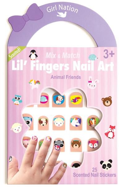 Girl Nation Lil' Fingers Nail Art- Animal Friends