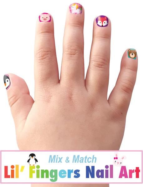 Girl Nation Lil' Fingers Nail Art- Animal Friends