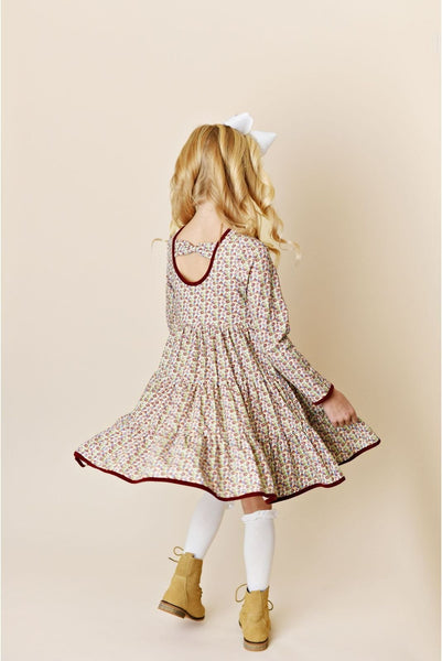 Swoon Baby Crimson Fluer Dainty Dress Style 23-30
