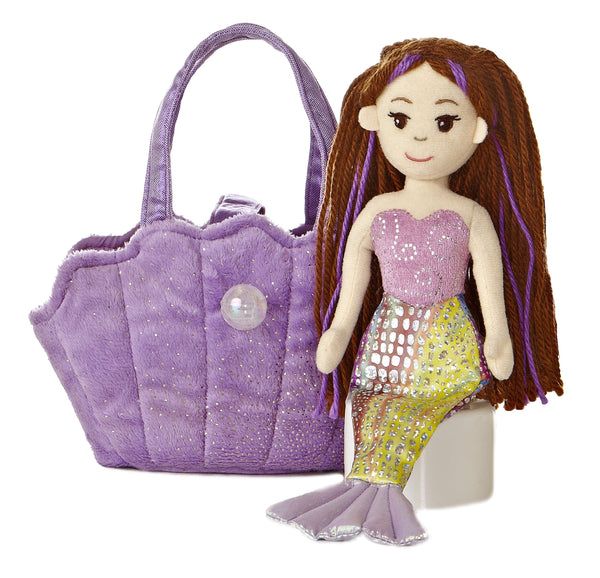 Aurora Sea Sparkles Pet Carrier - 9" Lavender Shell