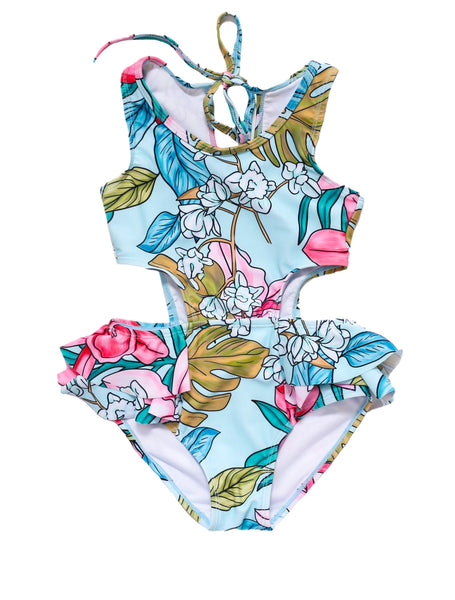 Blueberry Bay Mint Shell One Piece Swimsuit