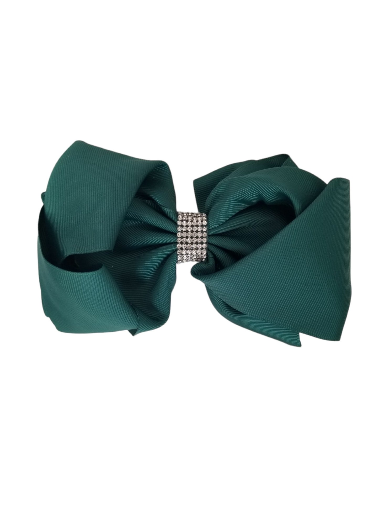 Large Emerald Green Hair Bow with Bling