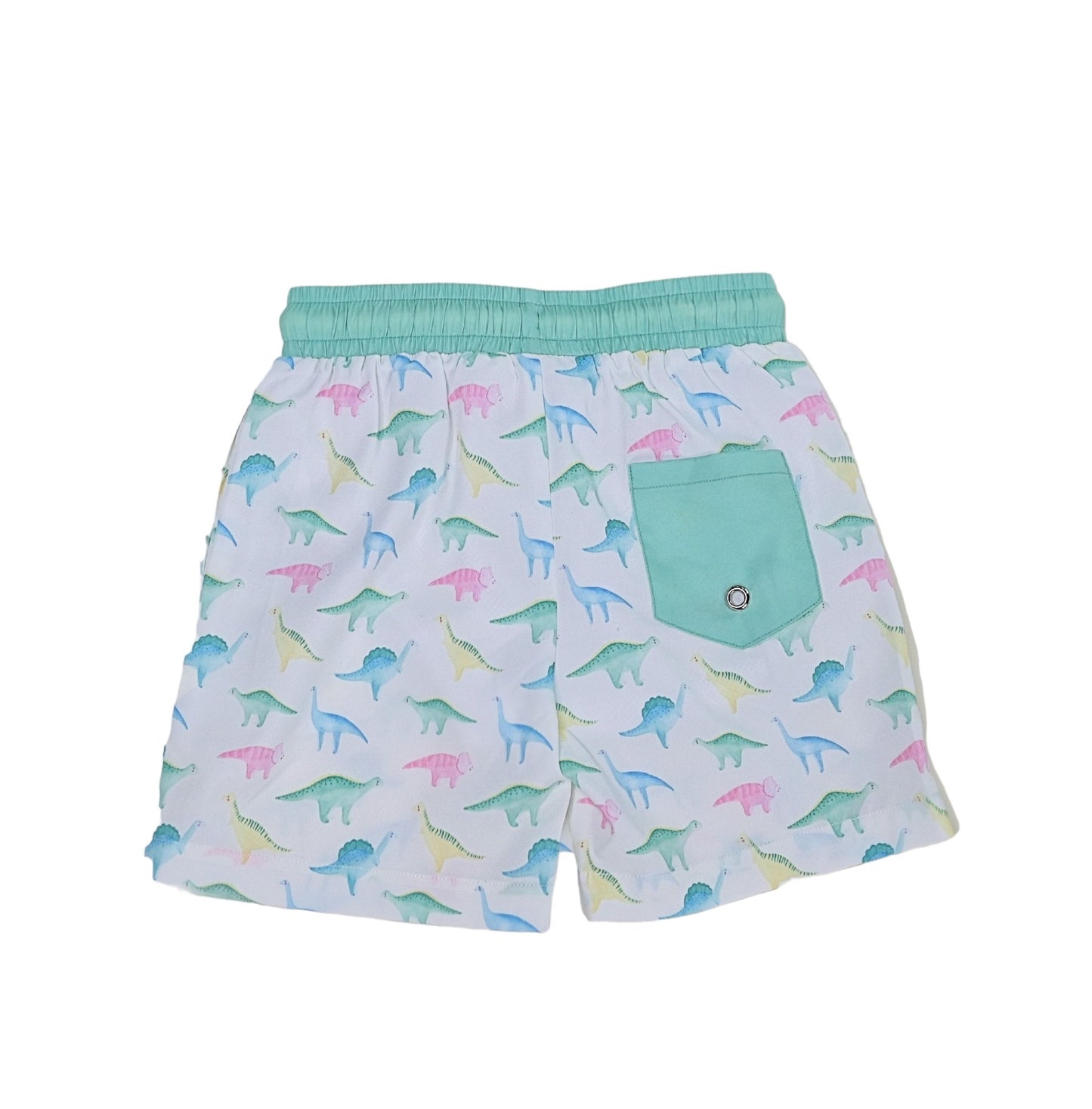 Swoon Baby Watercolor Dino Swim Shorts Style 23-59