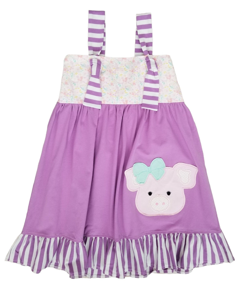 Millie Jay Pearl the Pig Knot Tie Dress