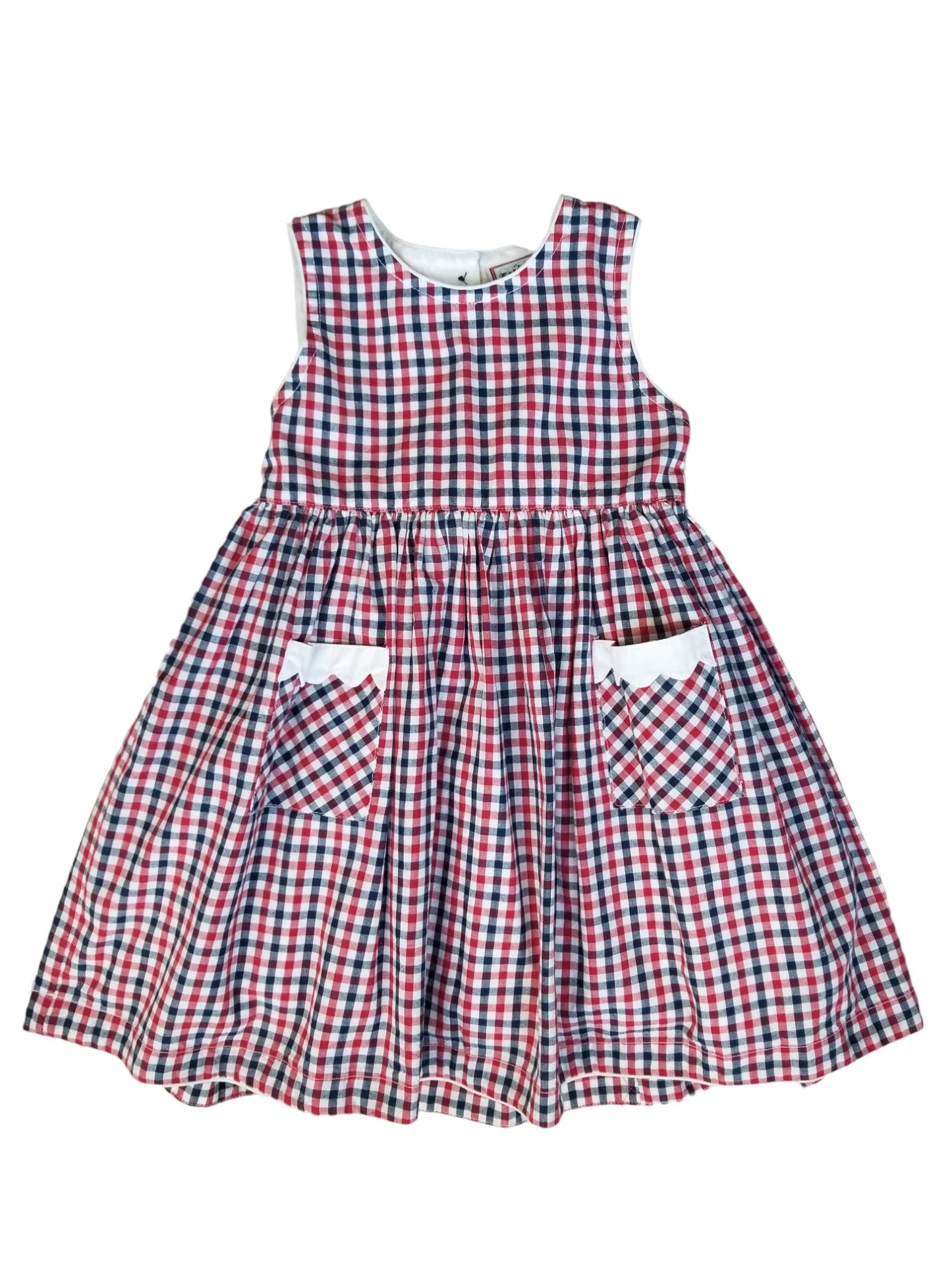 Cotton Kids Star Back Pocket Dress