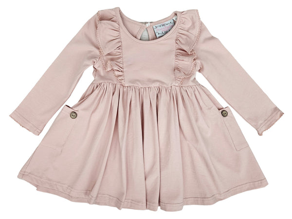  Serendipity Clothing Mauve Bella Picot Pocket Dress Style 22-71