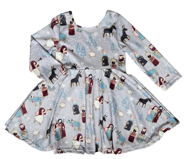 Girls O Holy Night Twirl Dress