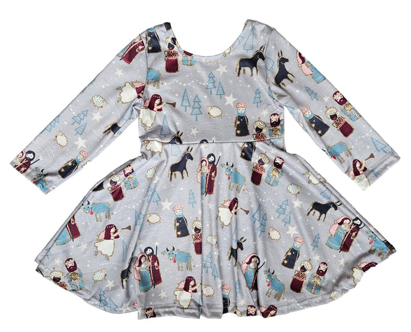 Girls O Holy Night Twirl Dress