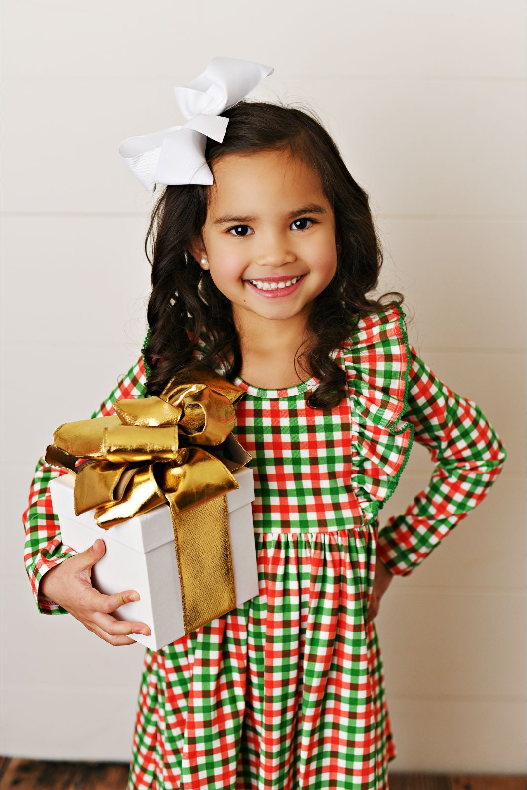 Swoon Baby Falliday Gingham Dainty Picot Dress 