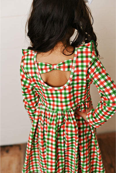 Swoon Baby Falliday Gingham Dainty Picot Dress 