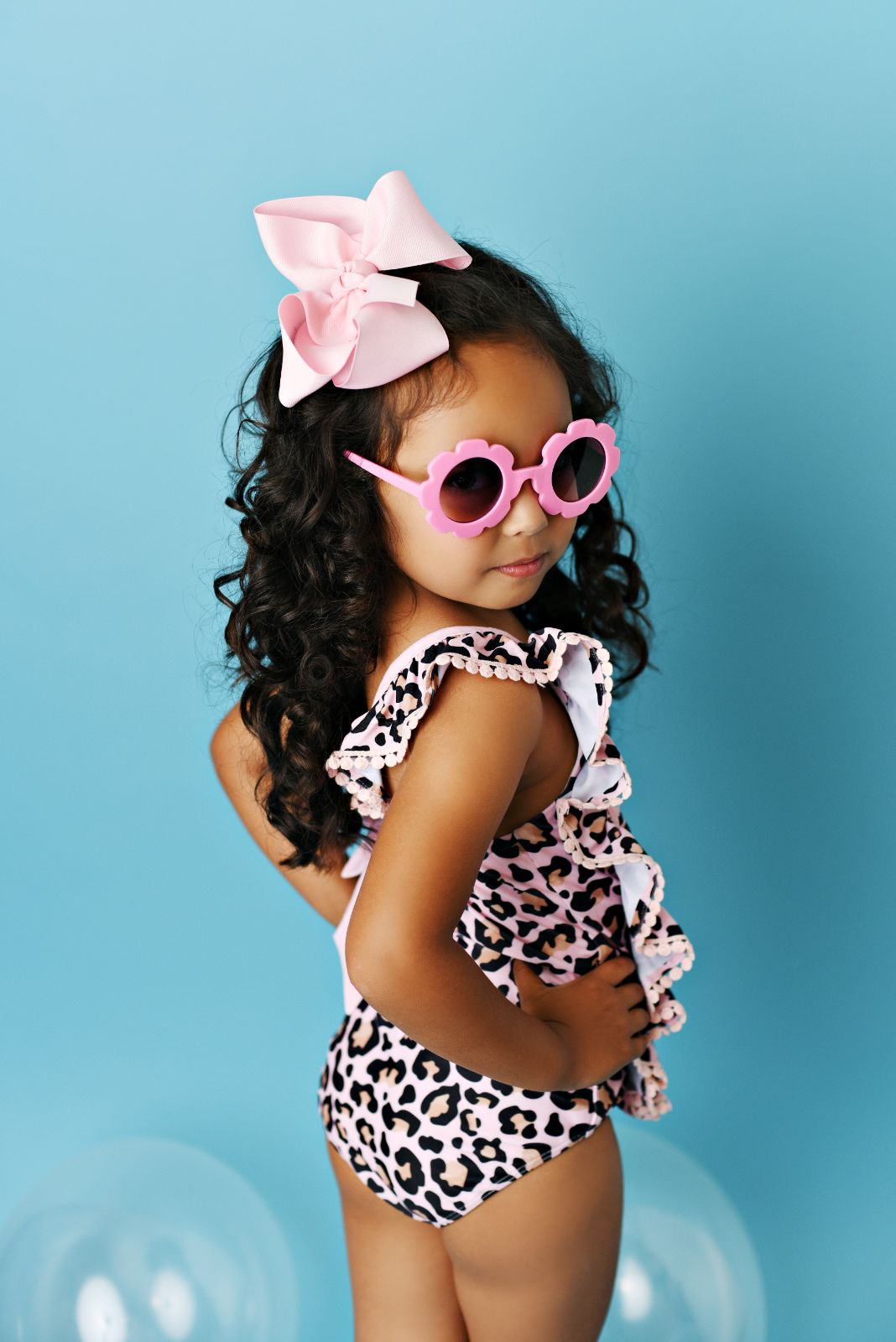 Swoon Baby Blush Leopard One Piece Swimmy Style 22-69