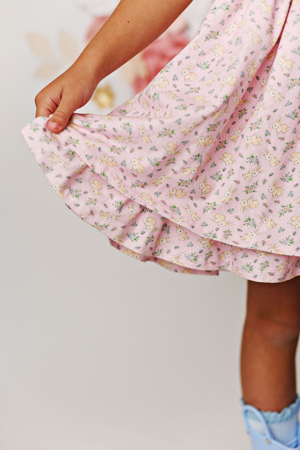 Swoon Baby Spring Bunny Pinafore Dress - 5Y & 6Y