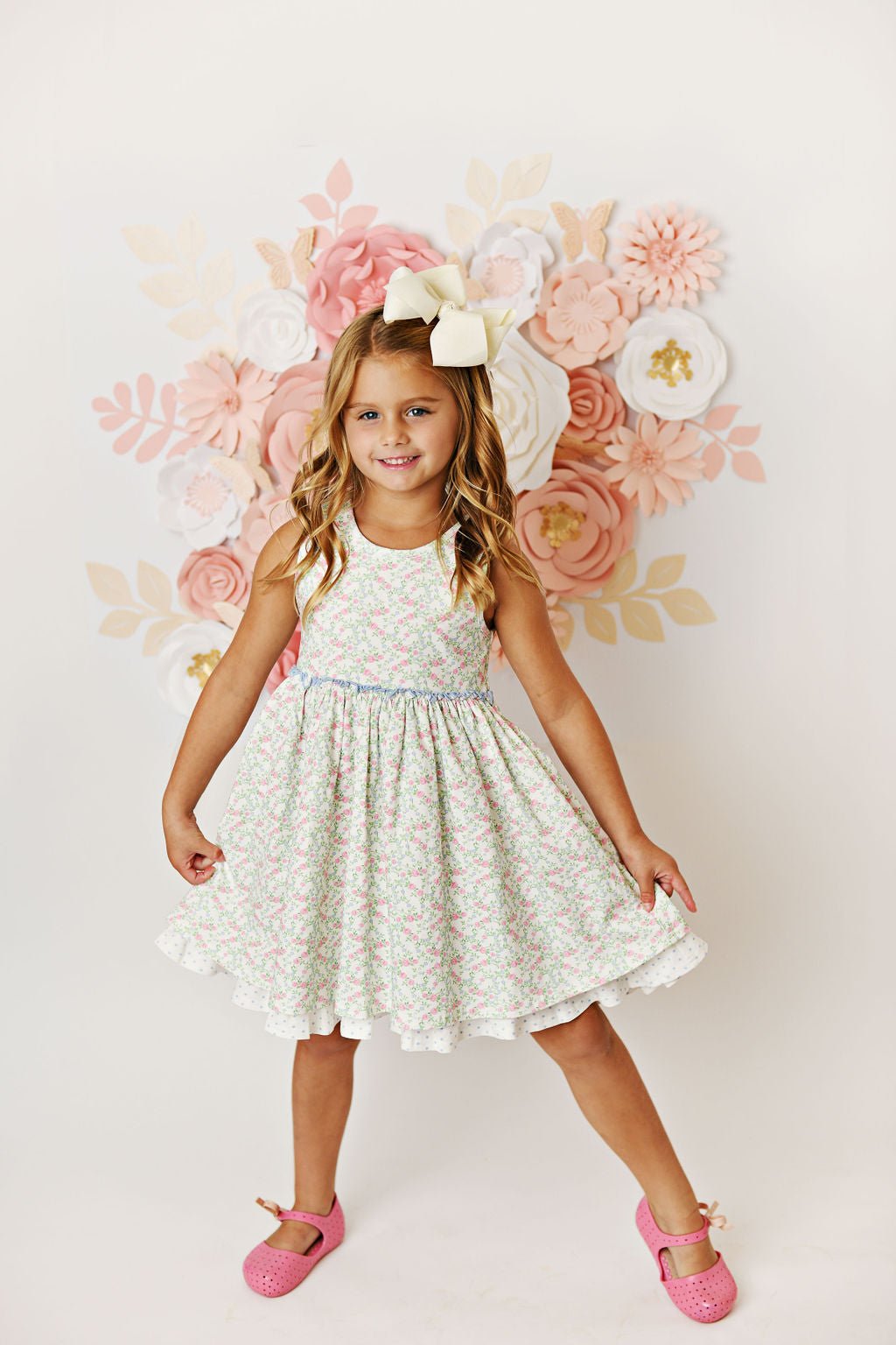 Swoon Baby French Rose Charming Lattice Dress