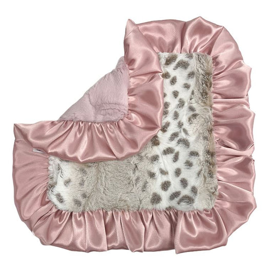 Rockin Royalty Baby Dusty Pink Snowcat Lovie