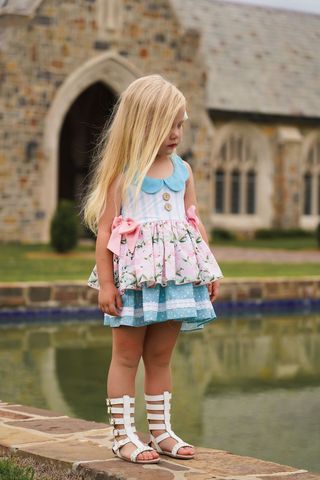 Be Girl Clothing Baskets and Bunnies Marigold Dress
