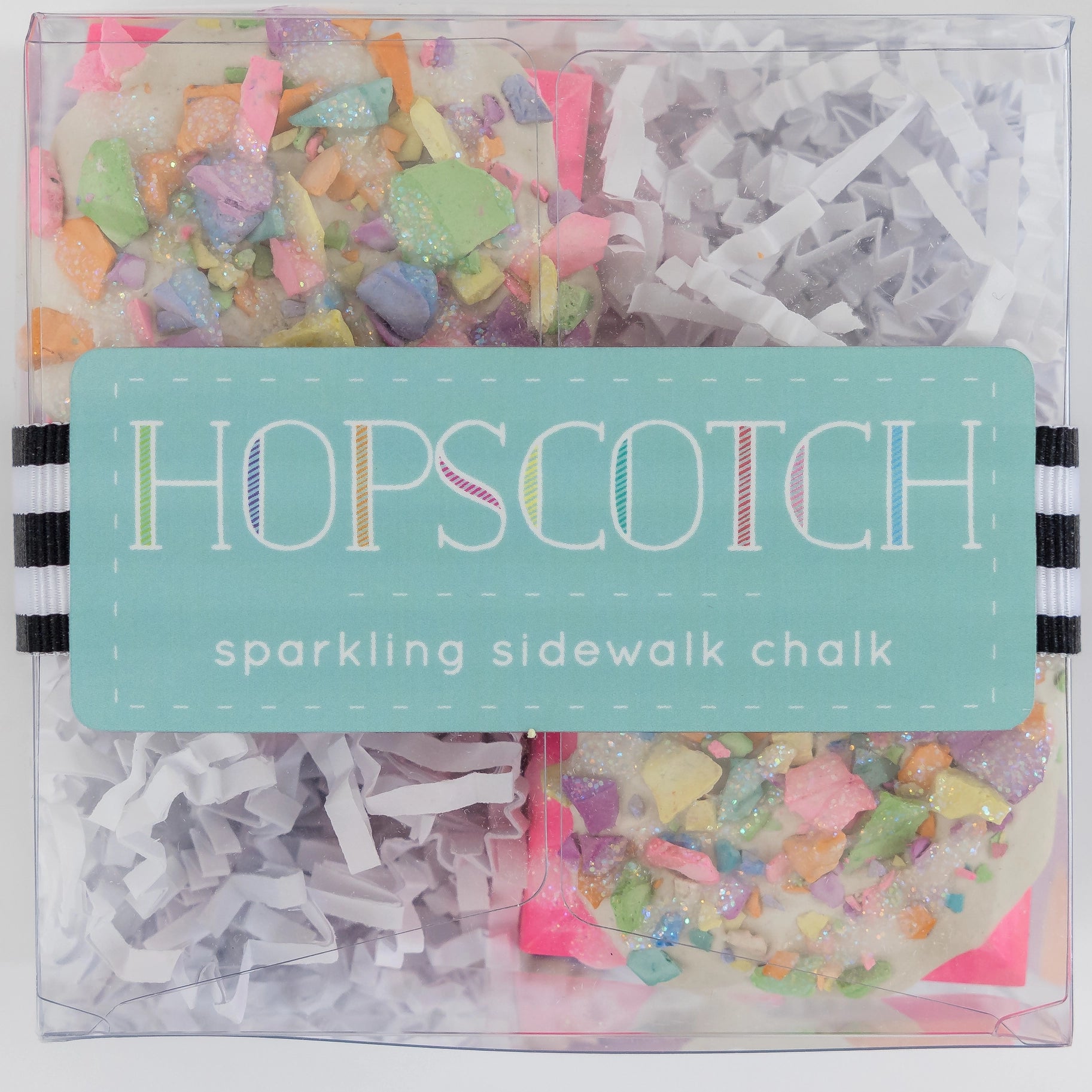 Hopscotch Chalk Rainbow Surprise