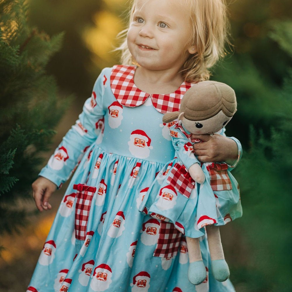 Sugar Bee Blanks Santa Twirl Dress - Doll Piece