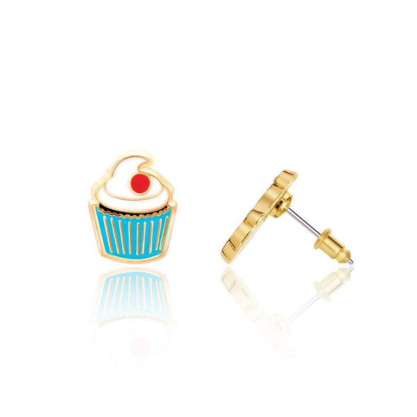 Girl Nation Cutie Stud Earrings - Classic Cupcake