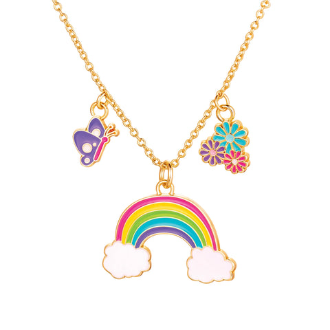 Girl Nation Charming Whimsy Necklace - Cloud Luvs Rainbow