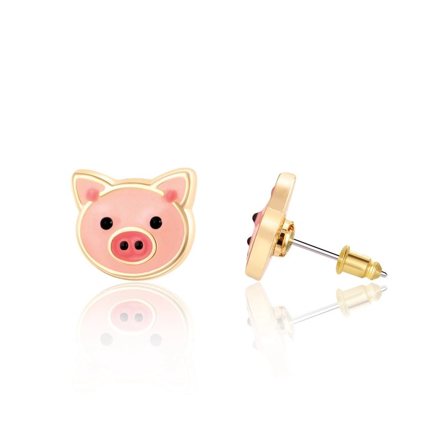 Girl Nation Cutie Stud Earrings - Precious Pig