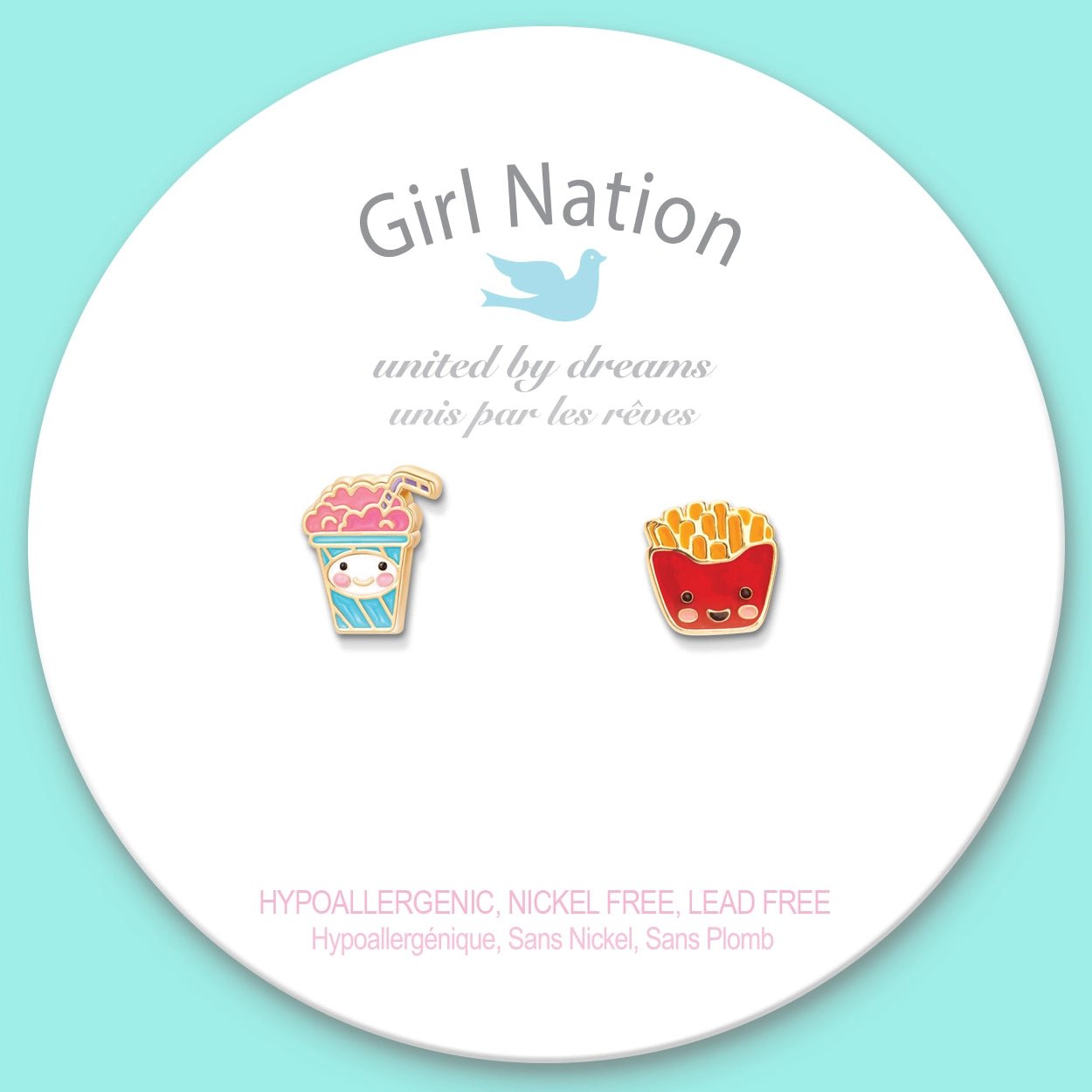 Girl Nation The Perfect Pair Stud Earrings - Sweet & Salty