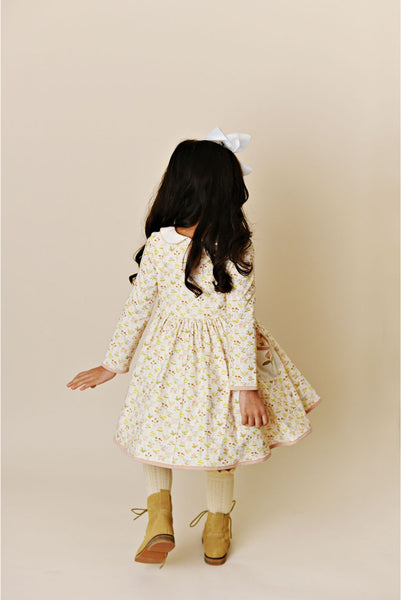 Swoon Baby Autumn Wildflower Embroidery Pocket Dress Style 23-26