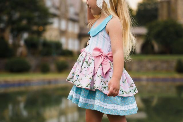 Be Girl Clothing Baskets and Bunnies Marigold Dress