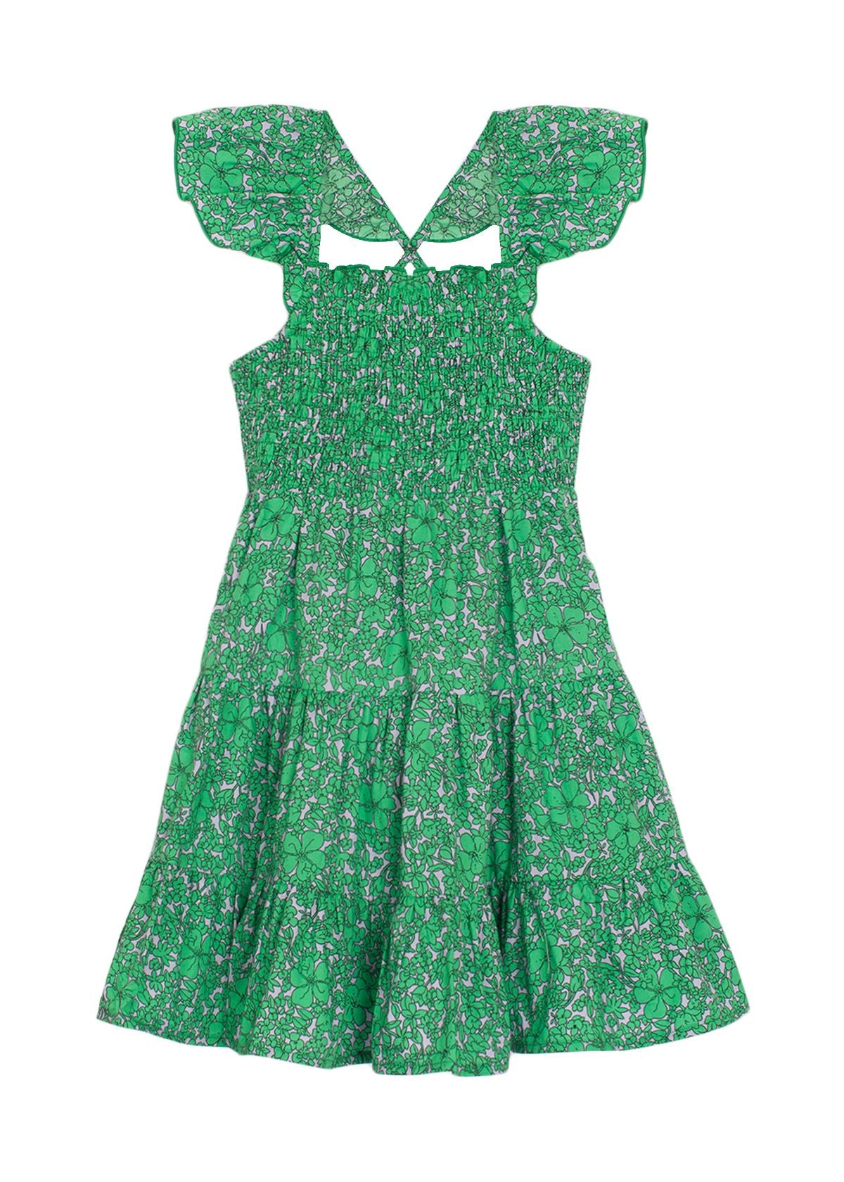 Mabel & Honey Vibrant Meadows Printed Cotton Dress