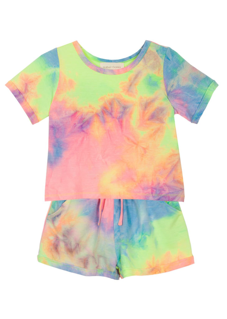 Mabel and Honey All Glow No Filter Tie-Dye 2PC Set