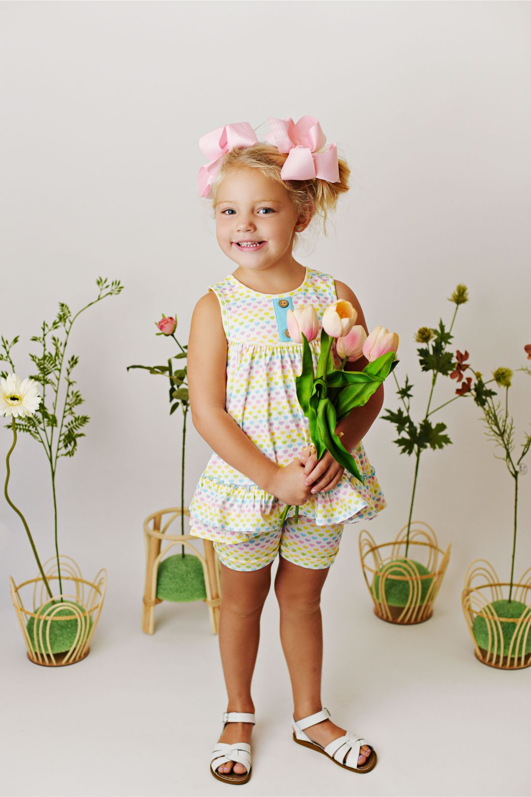 Serendipity Clothing Rainbow Love Tunic Set Style 2346 Southern